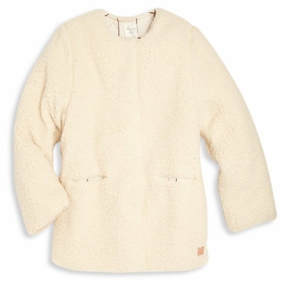 CARREMENT BEAU Girl’s Faux Fur Coat - Picture 7 of 7